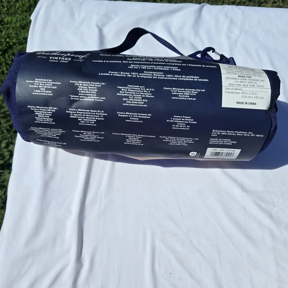Weatherproof Vintage Outdoor Blanket 60 x 72